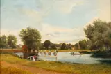 View near Godalming by George Vicat Cole, 1876, oil on canvas, offered Jan 2023