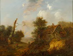 A country lane by Patrick Nasmyth, oil, sold Jan 2023
