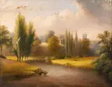 View of the River Teign by John Wallace Tucker, 1842, oil, sold Jan 2023