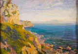 Across the Straits From Gibraltar inscribed by Harry Thirlwall, pencil, sold Jan 2023