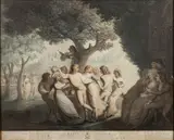 The Happy Village by John Keyse Sherwin, print (other), sold Jan 2023