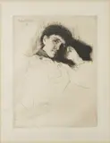 Portrait of a lady, 1891Bearing printed date and signatureetching on cream paperthe plate 15 x 11.5cm by Hubert von Herkomer, print (other), sold Jan 2023