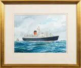 Saxonia':watercolour signed and dated lower right '2000 by Andrew Dibben, watercolour, sold Jun 2022