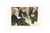 Untitled by Feliks Topolski, Stone with the printer's blindstamp sheet, offered Feb 2024