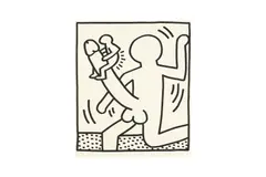 Untitled by Keith Haring, lithograph, offered Feb 2024