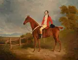 A gentleman on moll romps by William Douglas, 1818, Oil on panel, sold Mar 2023