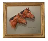 Northern dancer by Susan Crawford, 1987, oil, sold Feb 2023