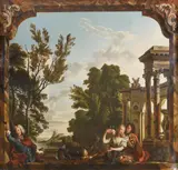 One of a series of works entitled 'the five senses' by Barrington Bramley, Oil on canvas332 x, sold Feb 2023