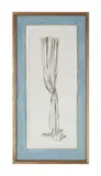 Study of a curtain by Graham Rust, watercolour and bodycolourSigned, sold Feb 2023