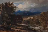 River brathay, river brathay, langdale, westmorland by Copley Fielding, 1847, watercolor, sold Feb 2023