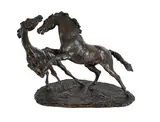 A limited edition bronze model of two rearing horses by Philip Blacker, BRONZE, sold Feb 2023