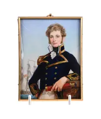 Junior captain rn by Michael Bartlett Rms, oil, sold Jan 2023