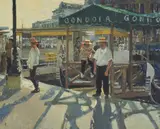 The gondolieres by Mary Jackson, oil, sold Jan 2023