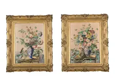 Untitled by Charles Gaudelet, watercolor, sold Jan 2023