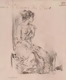 Marie paulette by William Russell Flint, drawing, sold Jan 2023