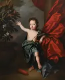 Portrait of a young boy (probably the hon. laurence shirley) by Jan van der Vaart, oil, sold Dec 2022