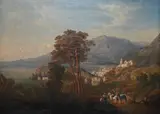 On the neapolitan coast by Agostino Aglio, oil, offered Dec 2022