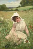 A summer idyll by Leonard Blake, oil, sold Dec 2022