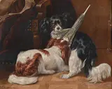 The tug of war by Benno Adam, oil, offered Dec 2022