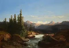 The hasli by Alexandre Calame, oil, sold Dec 2022