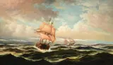 In choppy waters by David James, oil, sold Dec 2022