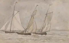 Untitled by John White Abbott, ink and watercolour, sold Jul 2023
