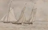 Untitled by John White Abbott, ink and watercolour, sold Jul 2023