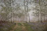 Early morning near Diss by James Wright, oil on canvas, sold Jul 2023