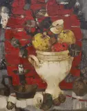 Nature mort à la Soupiere 1958 by Yves Jean Félicien Ganne, oil on canvas, sold Jul 2023