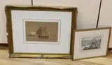 Sail barge off Venice by Robert Taylor Pritchett, watercolour, sold Jul 2023