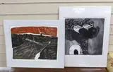 Immotive Forces number 1 by John Wright, 1964, etching and aquatint, sold Jul 2023