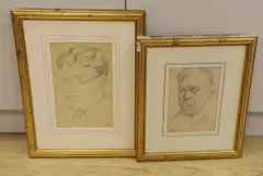 The actor Henry Sherwood and actor and by Cecil Beaton, pencil, sold Jul 2023