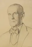 Portrait of Lord Richie of Dundee by Francis Dodd, 1945, pencil, sold Jul 2023