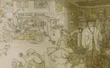 Drunken Bidford by Chris Orr, 1971, etching, sold Jul 2023