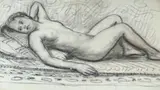 Nude studies and Doll on an by Hubert Arthur Finney, lithograph, sold Jul 2023