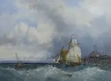 Off Dunkerque by James Webb, oil, offered Jun 2023