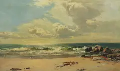 No 2. A Bit of The Atlantic by Sidney Richard Percy, 1882, oil on canvas, sold Jun 2023
