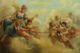Untitled by Charles Augustus Henry Lutyens, oil on canvas, sold Jun 2023
