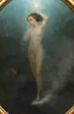 The Birth of Venus by Pierre Gustave Staal, Oil on canvas relined many years ago, canvas remains tight, one tiny dent near, sold Jun 2023