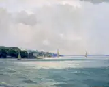 'Castle Point by William Howard Jarvis, oil on canvas, offered Jun 2023