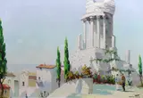 'Temple of Augustus by Cecil Rochfort D'Oyly-John, oil on canvas, sold Jun 2023