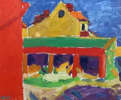 Untitled by George Hooper, oil on canvas, sold Jun 2023