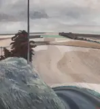 Steep Bank by Liam Powys Hanley, oil on canvas, sold Jun 2023
