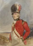Portrait of Lieutenant Colonel Cockburnwatercoloursigned by Arthur William Devis, 1797, watercolour, sold Jun 2023
