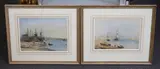 Kingston Pier, Sussex by Frederick Nash, watercolor, sold Jun 2023