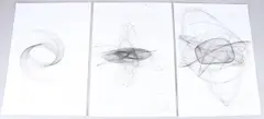 Each with stamps by Ólafur Elíasson, ink on paper, sold Aug 2025