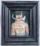 Tiny Ghost by Gary Ray Smith, 2025, oil on panel, sold Aug 2025