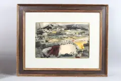 Landscape with Harmony Chapel by John Piper, mixed media, sold Aug 2025