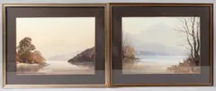 Coniston from Brantwood by Edwin Grieg Hall, watercolor, offered Aug 2025