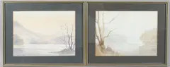 Coniston from Brantwood by Edwin Grieg Hall, watercolor, offered Aug 2025